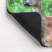 牧場の野生動物の上の女性の母マールシカ写真 マウスパッド (コーナー)