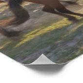 牧場の馬，内モンゴル，中国 ポスター (角)