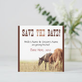 牧場の馬 - 結婚式招待状 招待状 (スタンド正面)