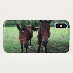 牧場の馬 iPhone X ケース