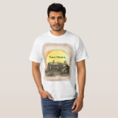 牧場へ出るトラクター運転手 Tシャツ (正面フル)