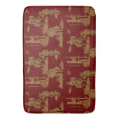 牧場カウボーイズホースカーフフェンス バスマット (正面縦)