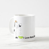 牧場ドレッシングを持つ漫画の馬 コーヒーマグカップ (正面左)