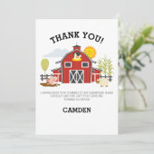 牧場パーティー感謝カード サンキューカード (スタンド正面)