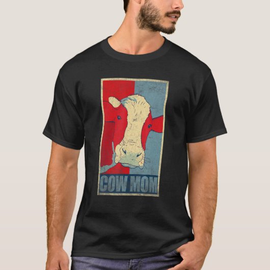 牧場経営者のための牛の母 Tシャツ (正面)