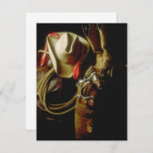 牧場西部スタイルのギアブランク発表招待状 招待状 (正面/裏面)