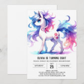 牧場風オンライン馬の誕生日 招待状 (正面/裏面)