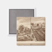 牧場，厩舎，チュラレCo, Cal マグネット (正面/裏面)