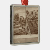 牧場、馬小屋、Tulare Co、Cal メタルオーナメント (右)