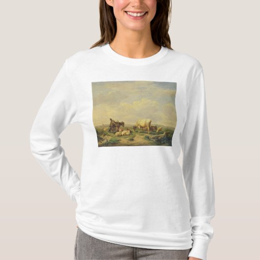 牧夫および群れ、c.1880 tシャツ (正面)