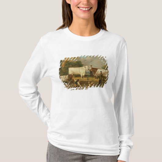 牧夫を持つ牛 Tシャツ (正面)