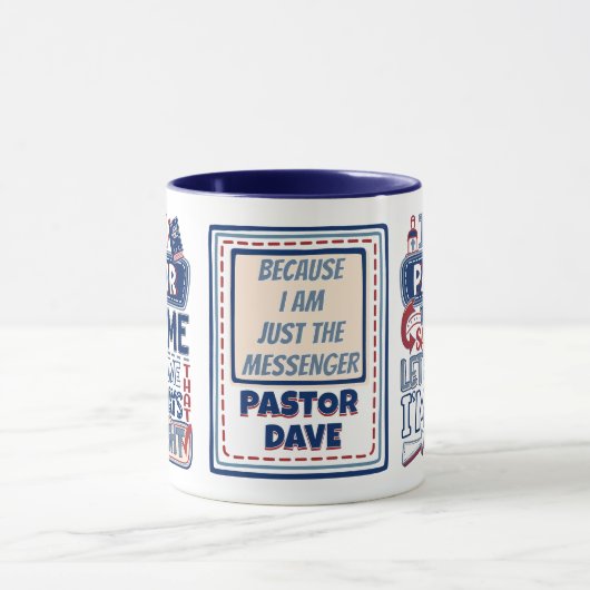 牧師おもしろいは常に正しいクリスチャン・ユーモア マグカップ (中央)