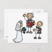 牧師が式を結婚執る ポストカード (正面/裏面)