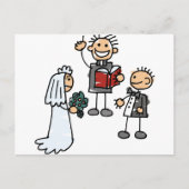 牧師が式を結婚執る ポストカード (正面)