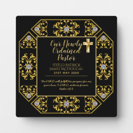 牧師が新たに任命したインスタレーションギフトカスタマイズ フォトプラーク