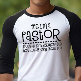 牧師さんです キリスト教 ユーモア Tシャツ