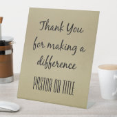 牧師さん、感謝して差し支えなさい 台座サイン (インサイチュ)