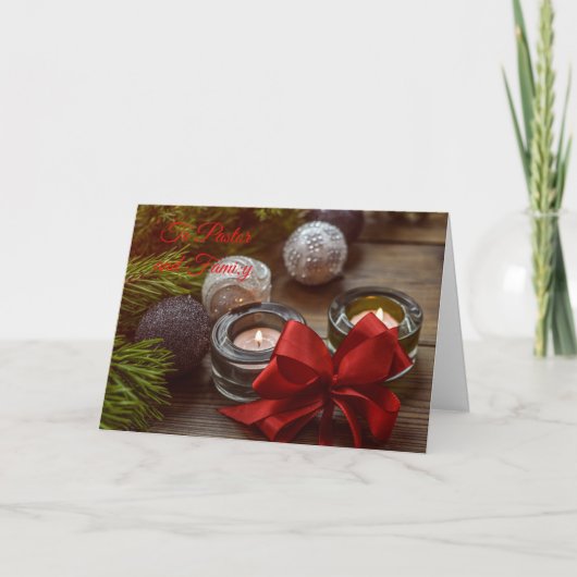 牧師とご家族へ シーズンカード (正面)