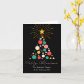 牧師とその夫のためのクリスマス カード (黄色い花)