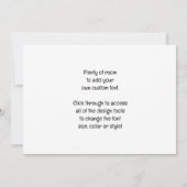 牧師とコーヒーまたは紅茶、ヴィンテージの日常 招待状 (裏面)