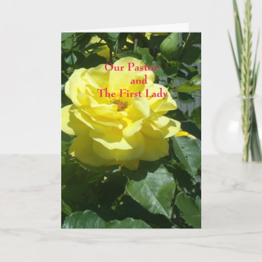 牧師とファーストレディ サンキューカード (正面)