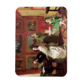 牧師とミセス・パルマー・ロヴェルは娘と一緒に マグネット (縦)