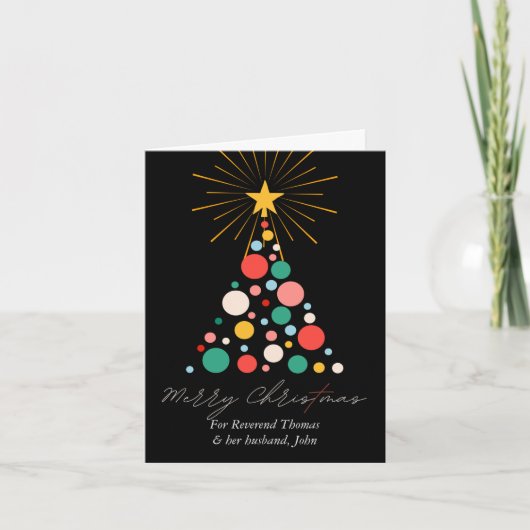 牧師と夫のためのクリスマス カード (正面)