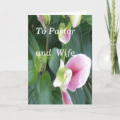 牧師と妻へ カード (正面)