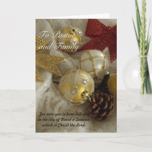 牧師と家族 シーズンカード (正面)