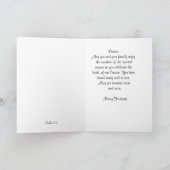 牧師と家族 シーズンカード (内部)