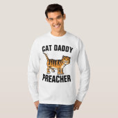牧師ねこ愛好家Tシャツ Tシャツ (正面フル)