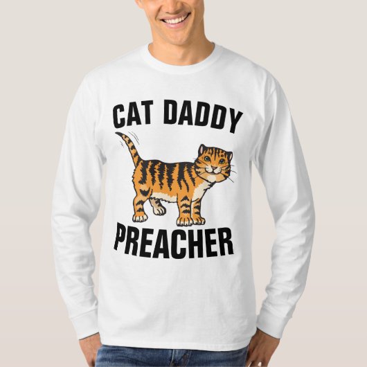 牧師ねこ愛好家Tシャツ Tシャツ (正面)