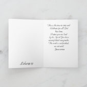 牧師のための感謝 カード (内部)