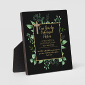 牧師のインスタレーション新たに授与されたギフトカスタマイズ フォトプラーク (正面)