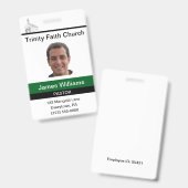 牧師のカスタムバッジ バッジ (正面＆裏面)