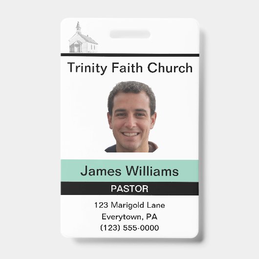 牧師のカスタムバッジ バッジ (正面)