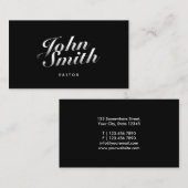 牧師のスタイリッシュな装飾的 名刺 (正面/裏面)