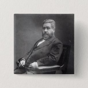 牧師のチャールズHaddon Spurgeon 缶バッジ