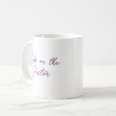 牧師のディブ – 牧師の妻スクリプト コーヒーマグカップ (正面左)