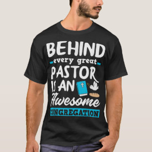 牧師のパレ素晴らしギーおもしろい大臣の後ろに Tシャツ