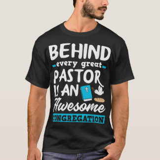 牧師のパレ素晴らしギーおもしろい大臣の後ろに Tシャツ