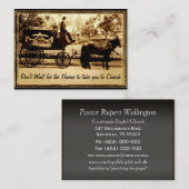 牧師のプロフェッショナルを待たないで下さい 名刺 (正面/裏面)