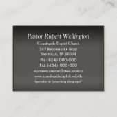 牧師のプロフェッショナルを待たないで下さい 名刺 (裏面)