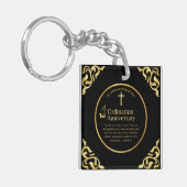 牧師の叙勲記念日聖職者聖職者の修道女 キーホルダー (正面左)