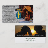 牧師の名刺(ジョージ・ワシントンの祈ること) 名刺 (正面/裏面)