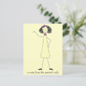 牧師の妻のメモ ポストカード (スタンド正面)