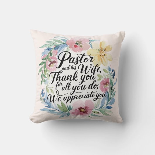 ✝️牧師の妻の感謝の日 クッション (正面)