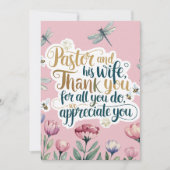 ✝️牧師の妻の感謝の日 サンキューカード (正面)