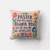 ✝️牧師の妻の感謝ギフト賛美のカスタム クッション (正面)