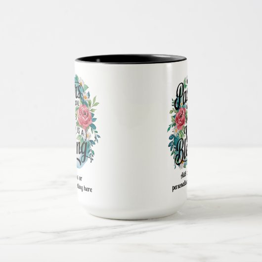 ✝️牧師の妻の感謝ギフト賛美のカスタム マグカップ (中央)